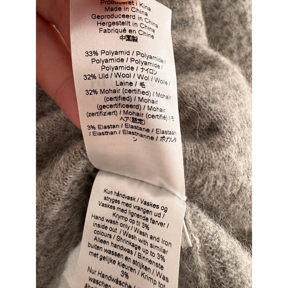 WON HUNDRED "Brook Winter" Sweater in Grey, size Small - Picture 7 of 8